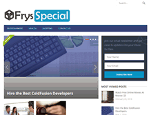 Tablet Screenshot of frys-special.com